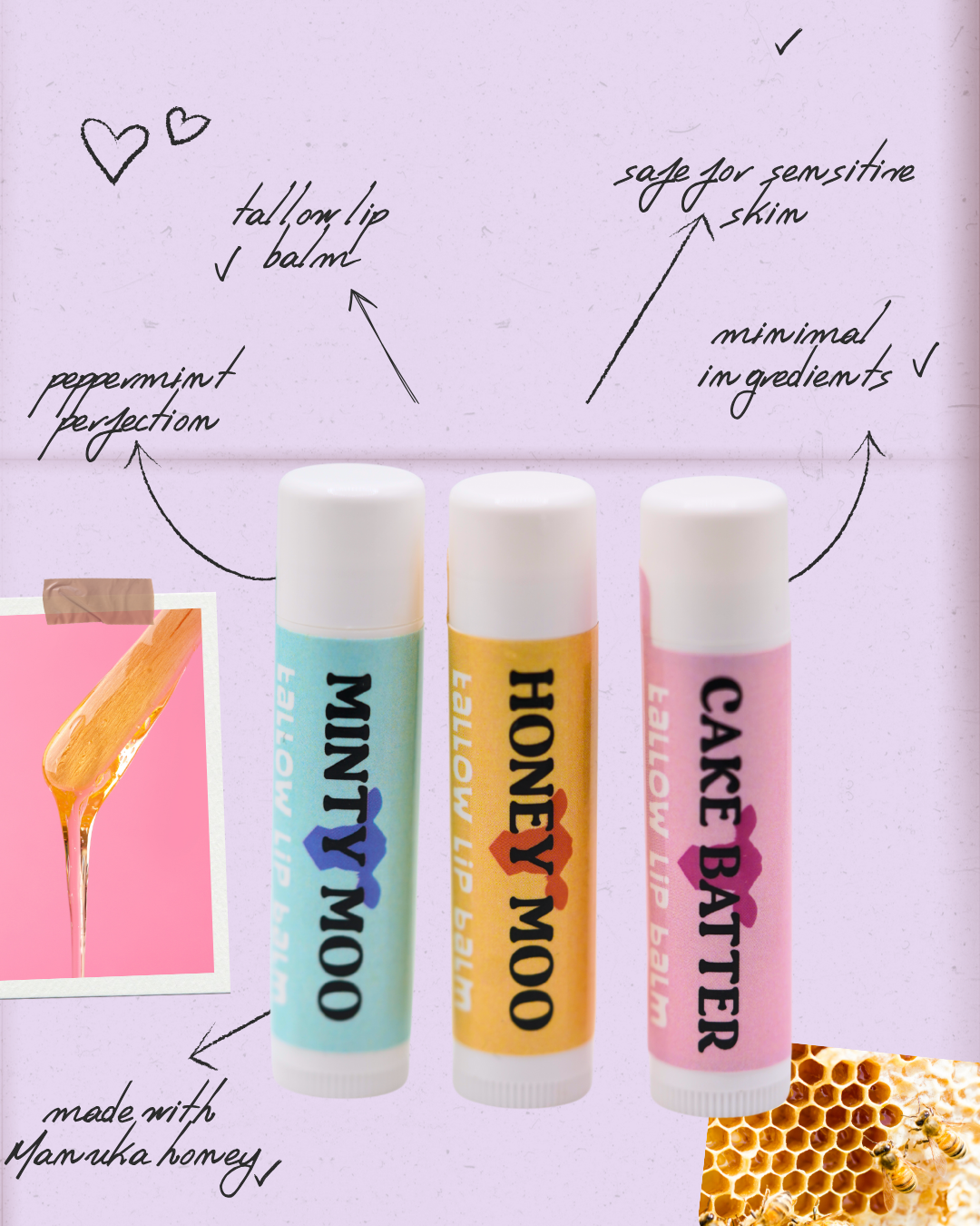 Minty Moo - Tallow Lip Balm