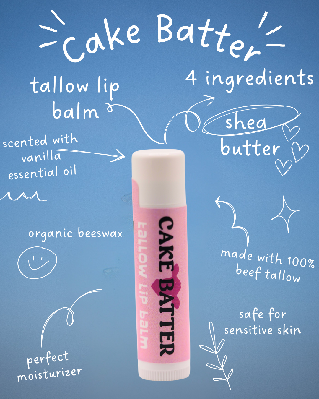 Cake Batter - Tallow Lip Balm