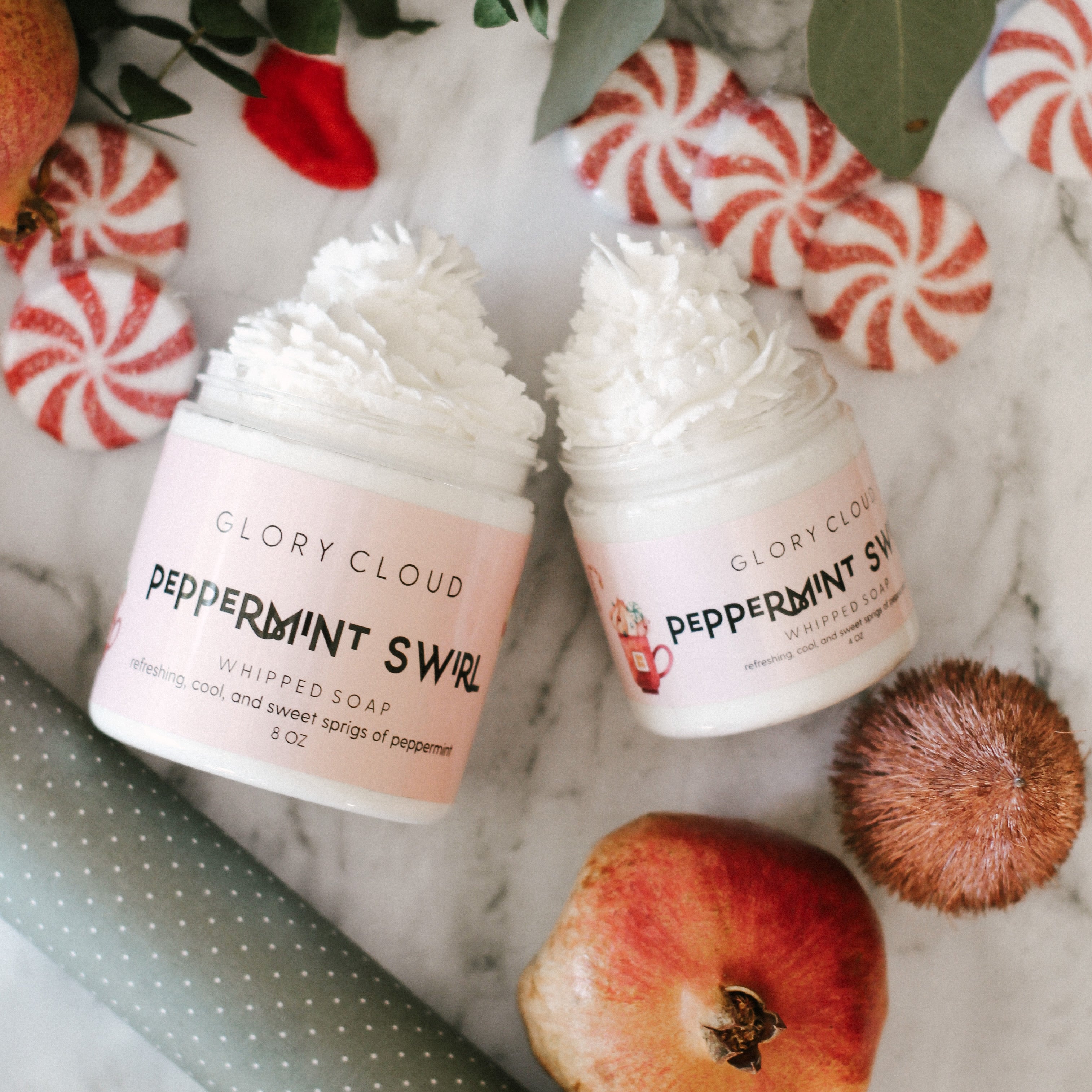 Peppermint Swirl - Cloud Soap